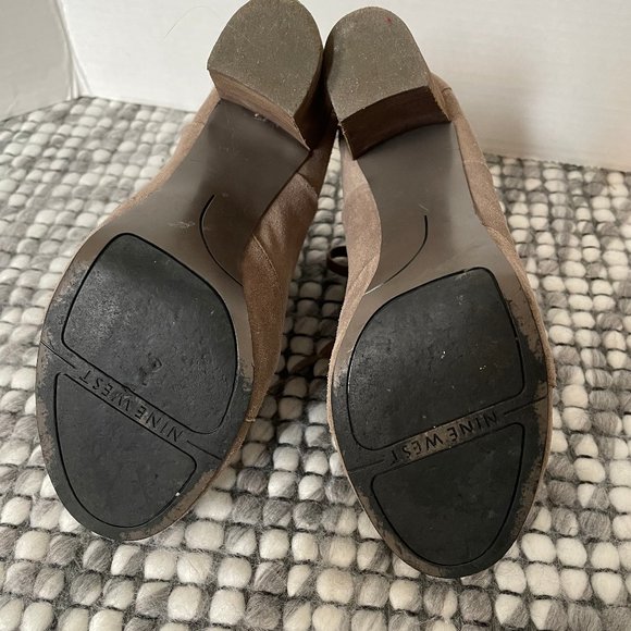 Leather (suede) Nine West lace up boots - Picture 9 of 9